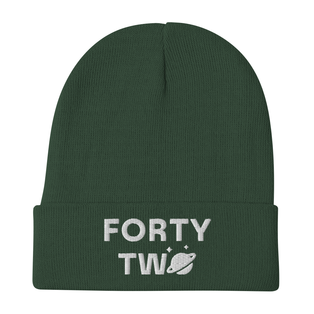 EMBROIDERED BEANIE / FORTY TWO