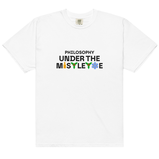 White heavyweight tee - Mistletoe / Unisex