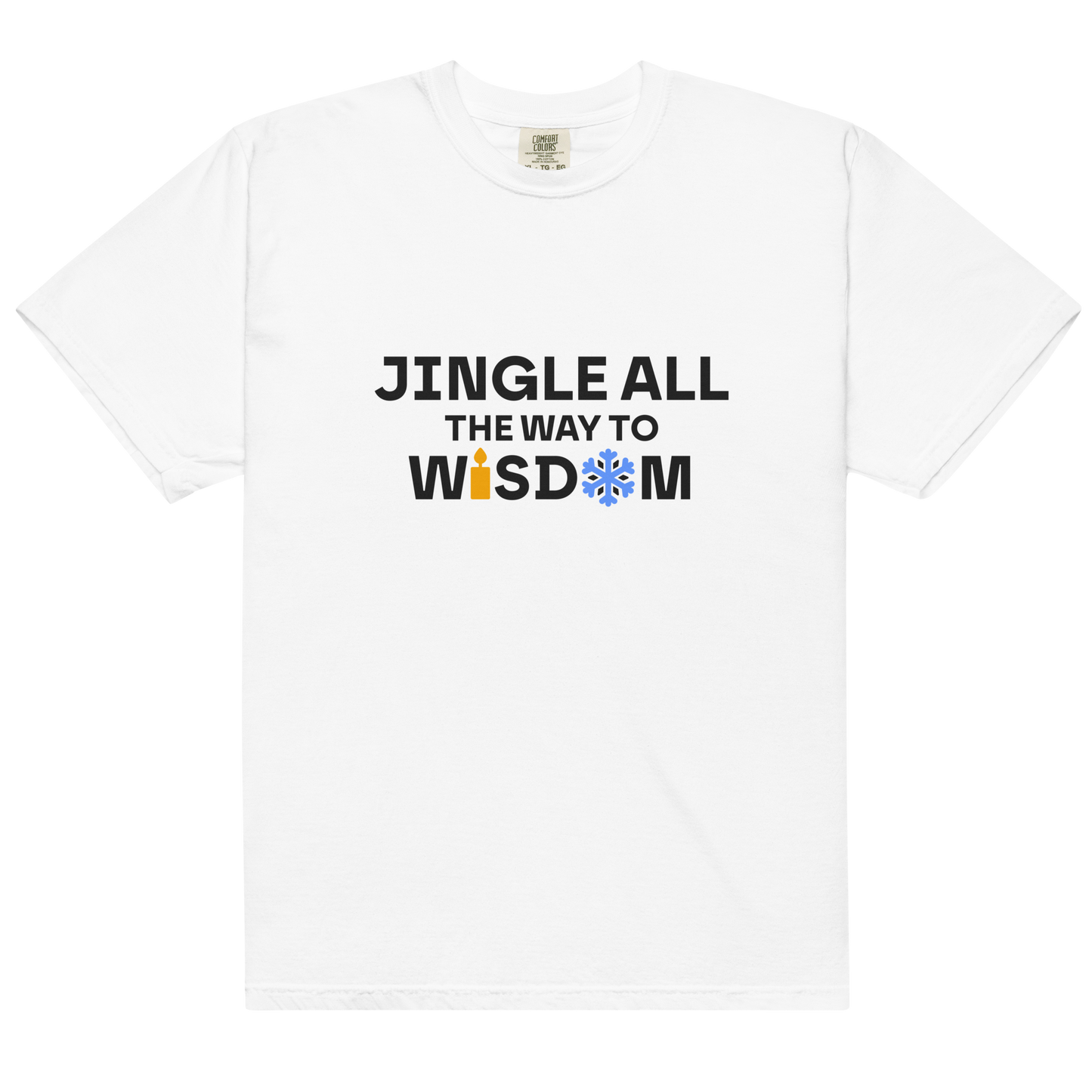 White heavyweight tee - Wisdom / Unisex