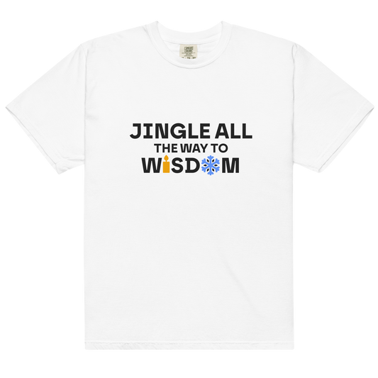 White heavyweight tee - Wisdom / Unisex