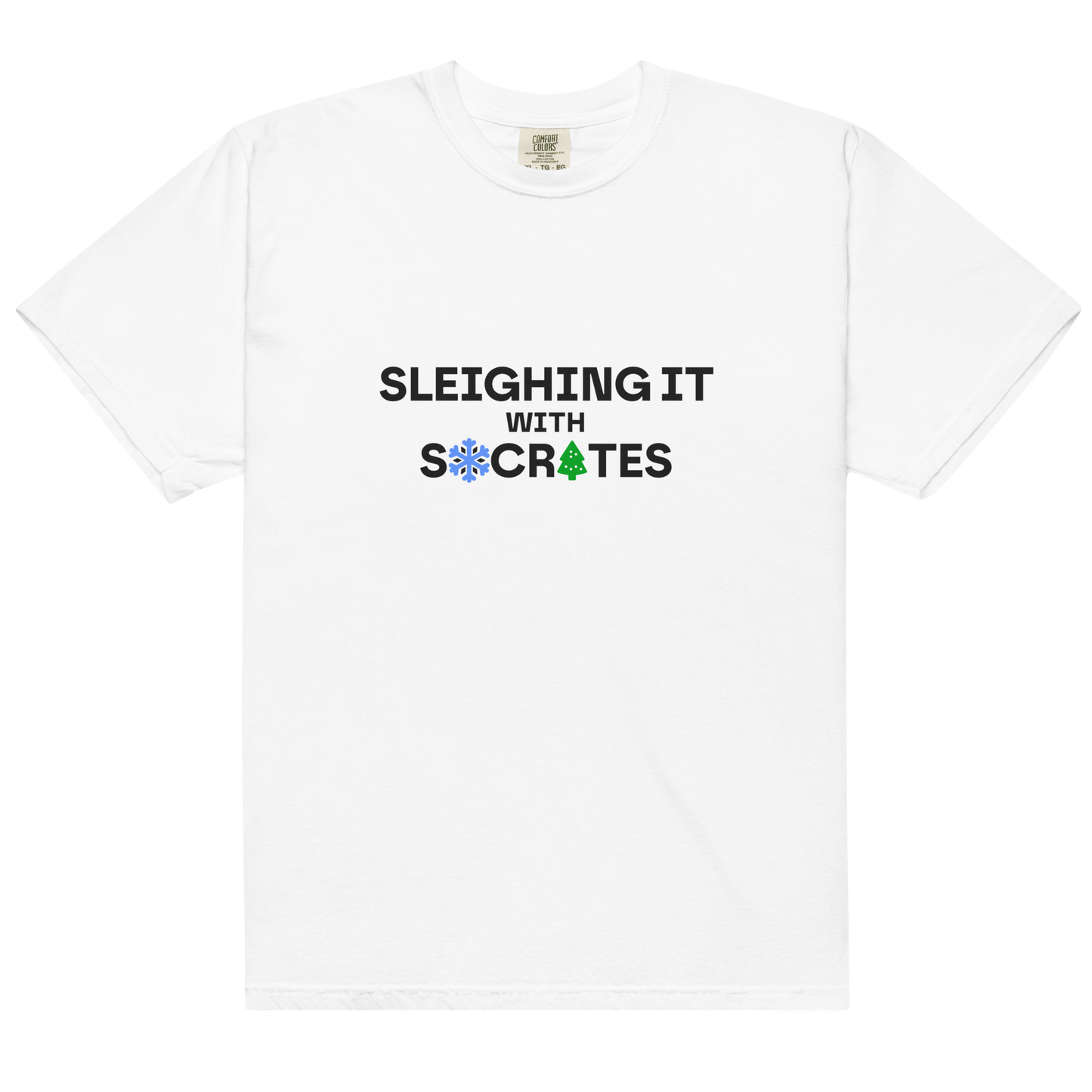 White heavyweight tee - Socrates / Unisex