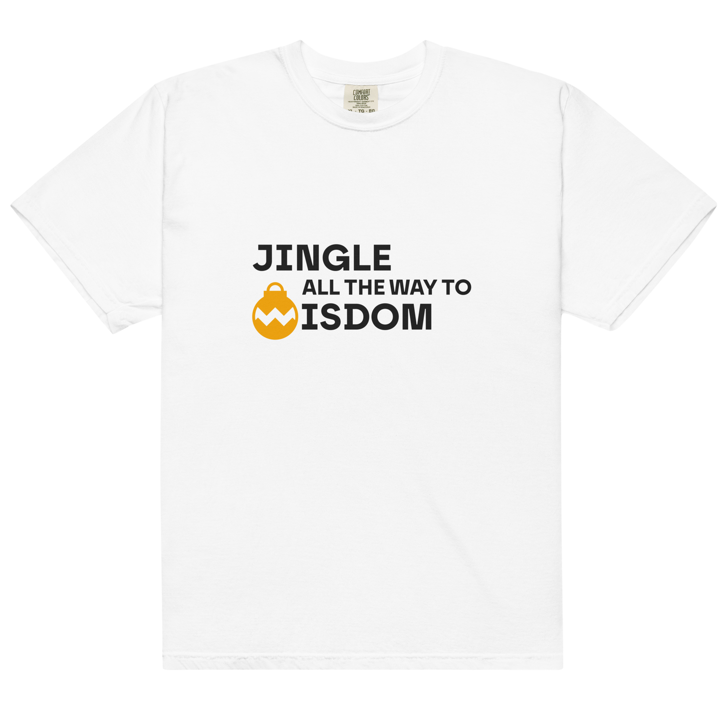 White heavyweight tee - Wisdom / Unisex