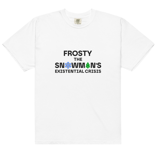 White heavyweight tee - Snowman / Unisex