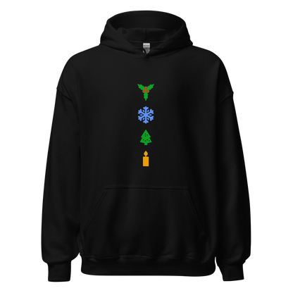 Festive hoodie in colors / Unisex