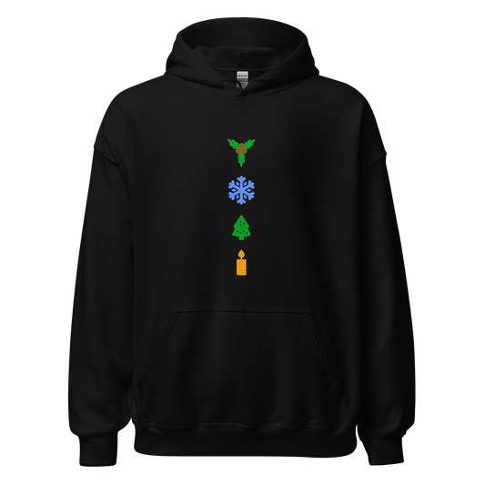 Festive hoodie in colors / Unisex