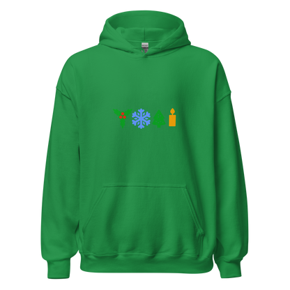 Festive hoodie in colors / Unisex