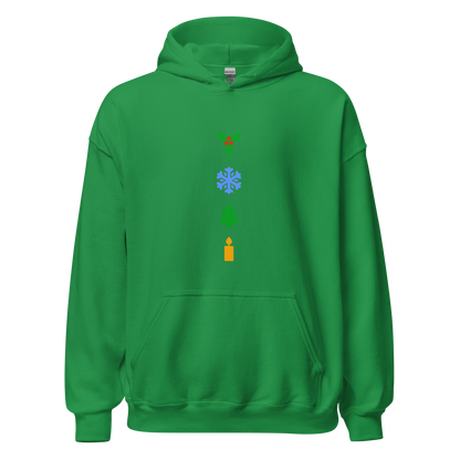 Festive hoodie in colors / Unisex