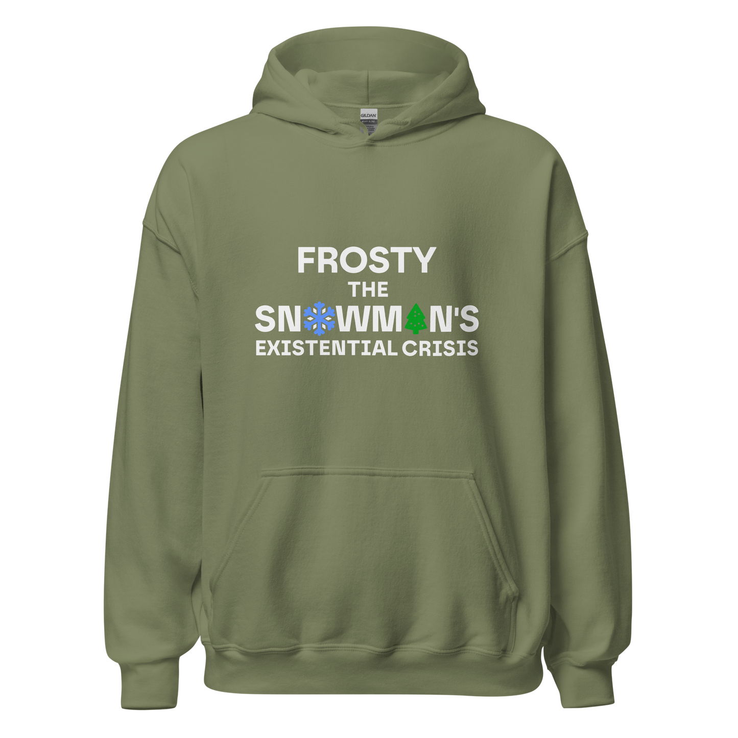 Hoodie in colors - Snowman / Unisex