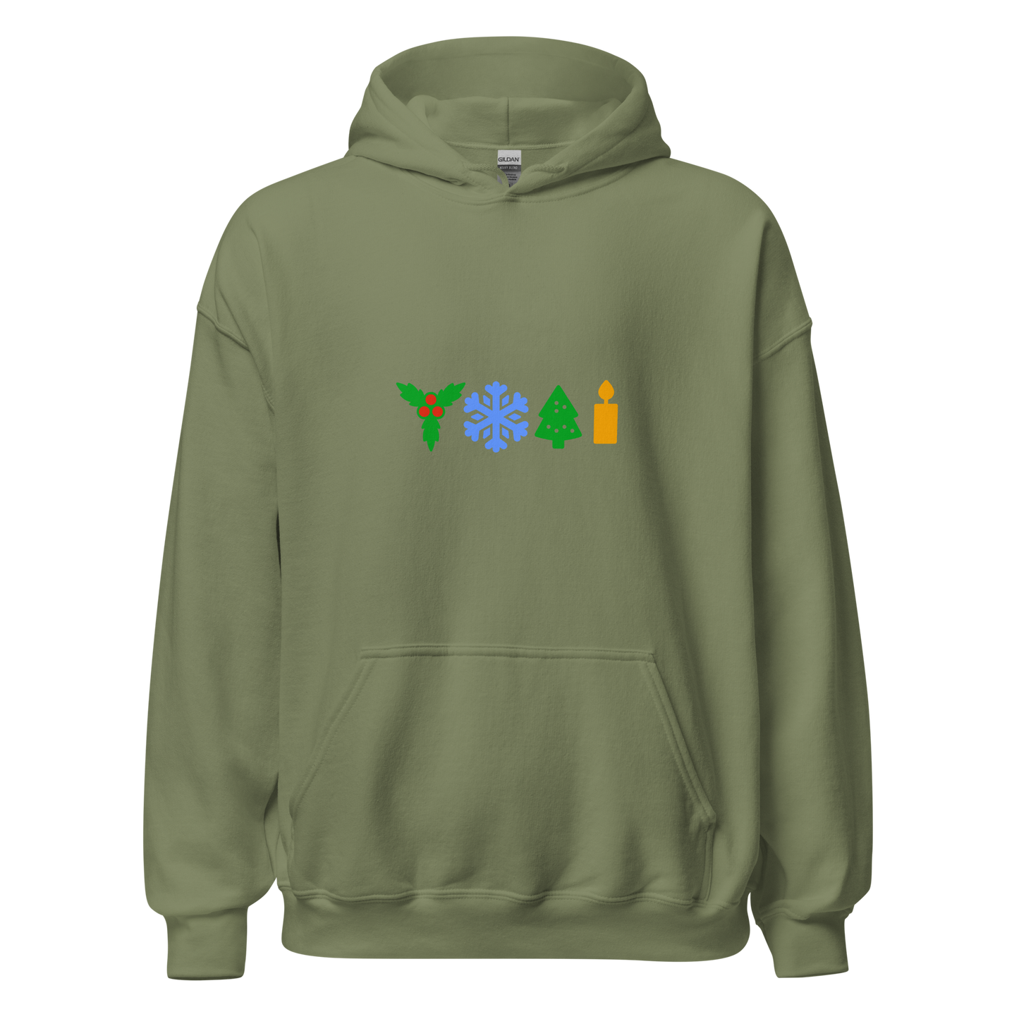 Festive hoodie in colors / Unisex