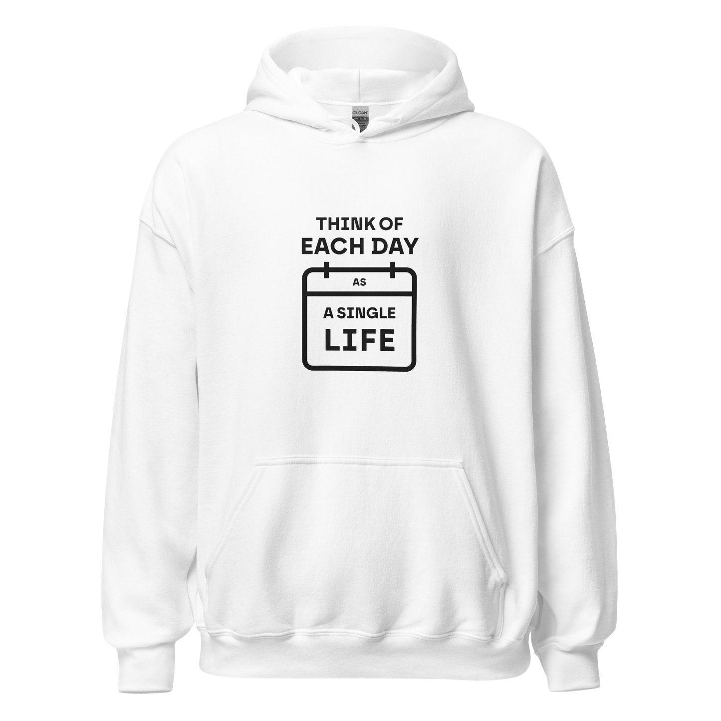 HOODIE / WHITE / SINGLE LIFE / UNISEX