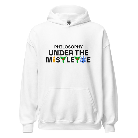 White hoodie - Mistletoe / Unisex