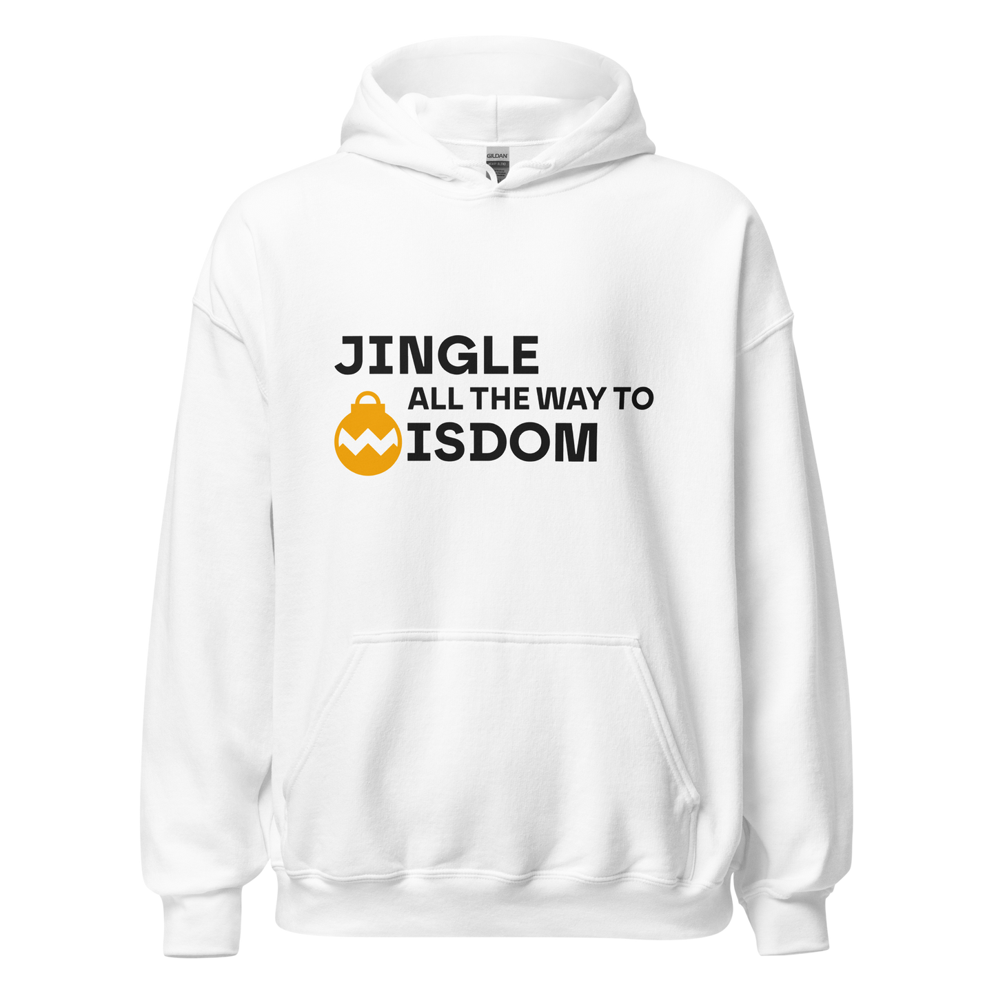 White hoodie - Wisdom / Unisex