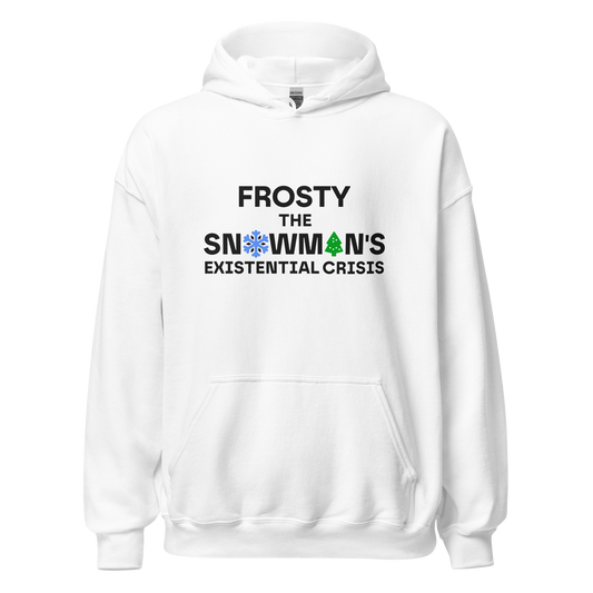 White hoodie - Snowman / Unisex