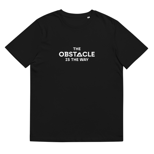 ORGANIC COTTON T-SHIRT / BLACK / OBSTACLE / UNISEX