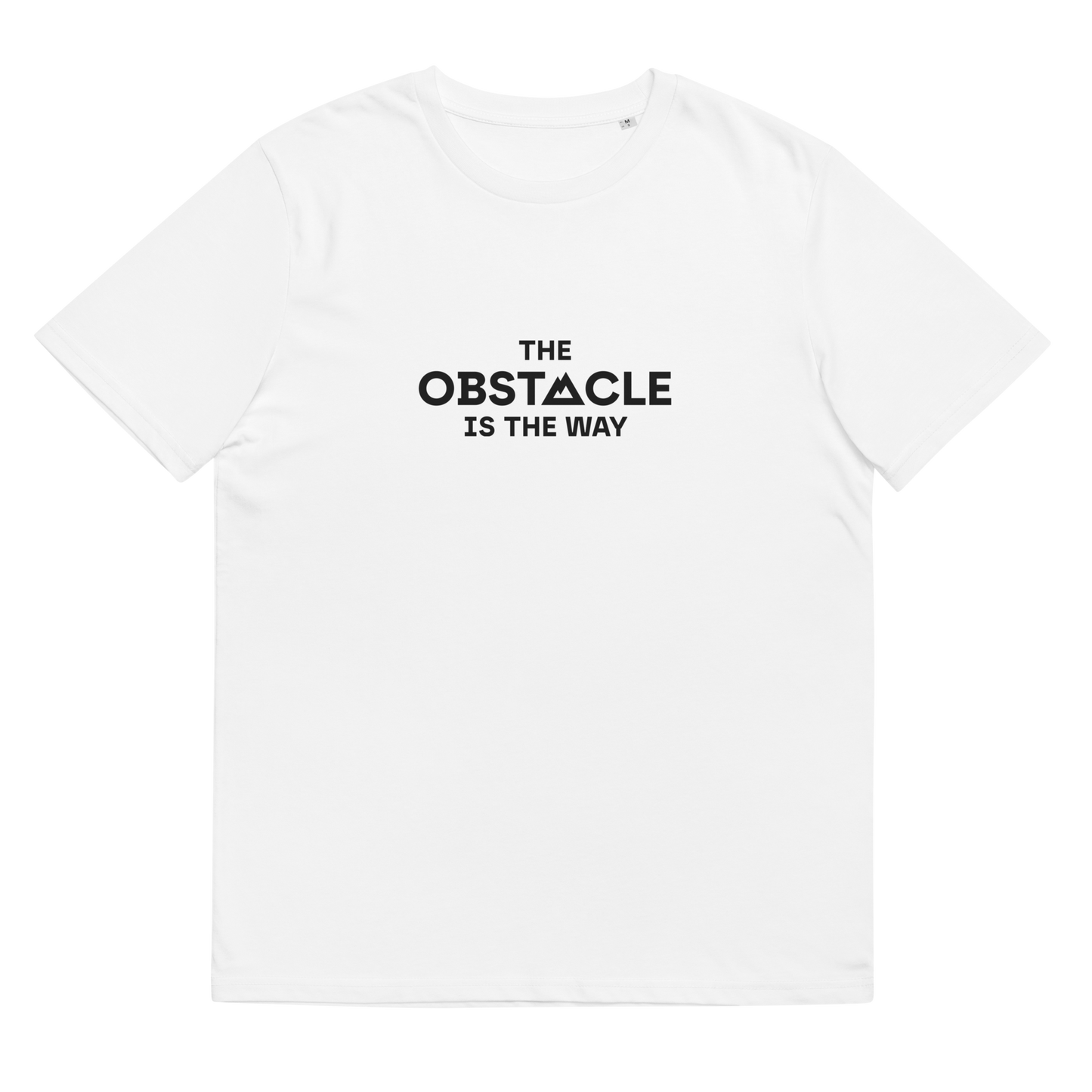 ORGANIC COTTON T-SHIRT / WHITE / OBSTACLE / UNISEX