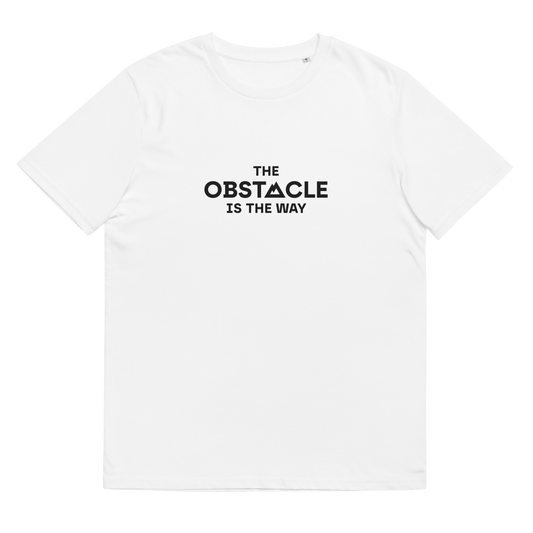 ORGANIC COTTON T-SHIRT / WHITE / OBSTACLE / UNISEX