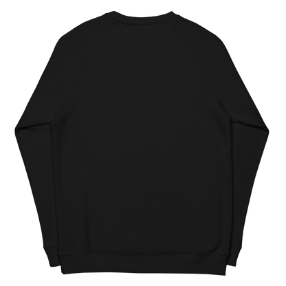 Festive organic raglan sweatshirt in colors / Unisex