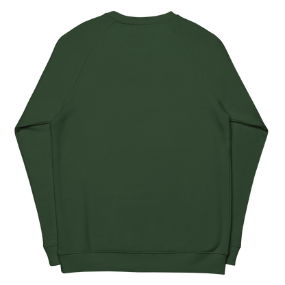 Festive organic raglan sweatshirt in colors / Unisex