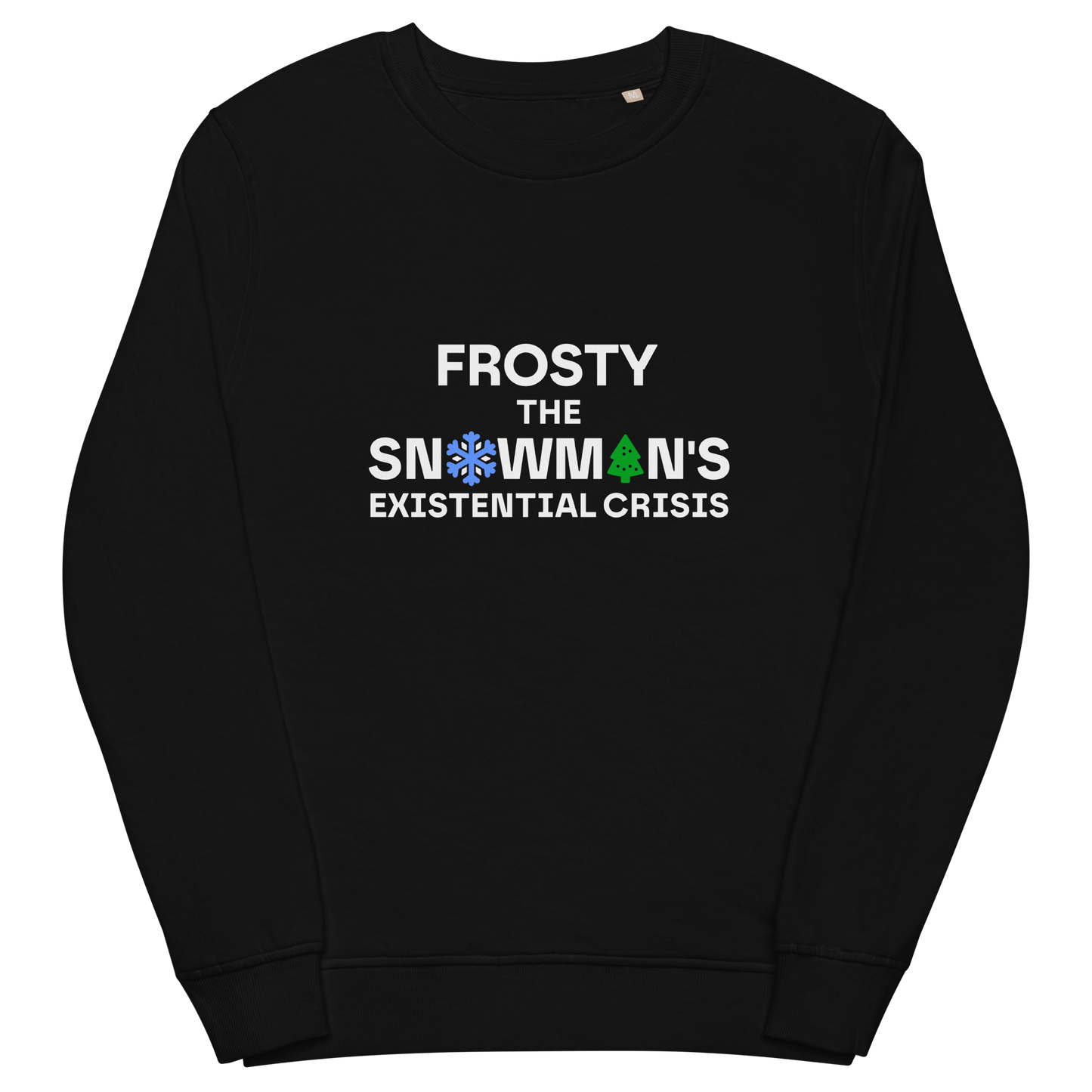 Organic sweatshirt in colors - Snowman / Unisex