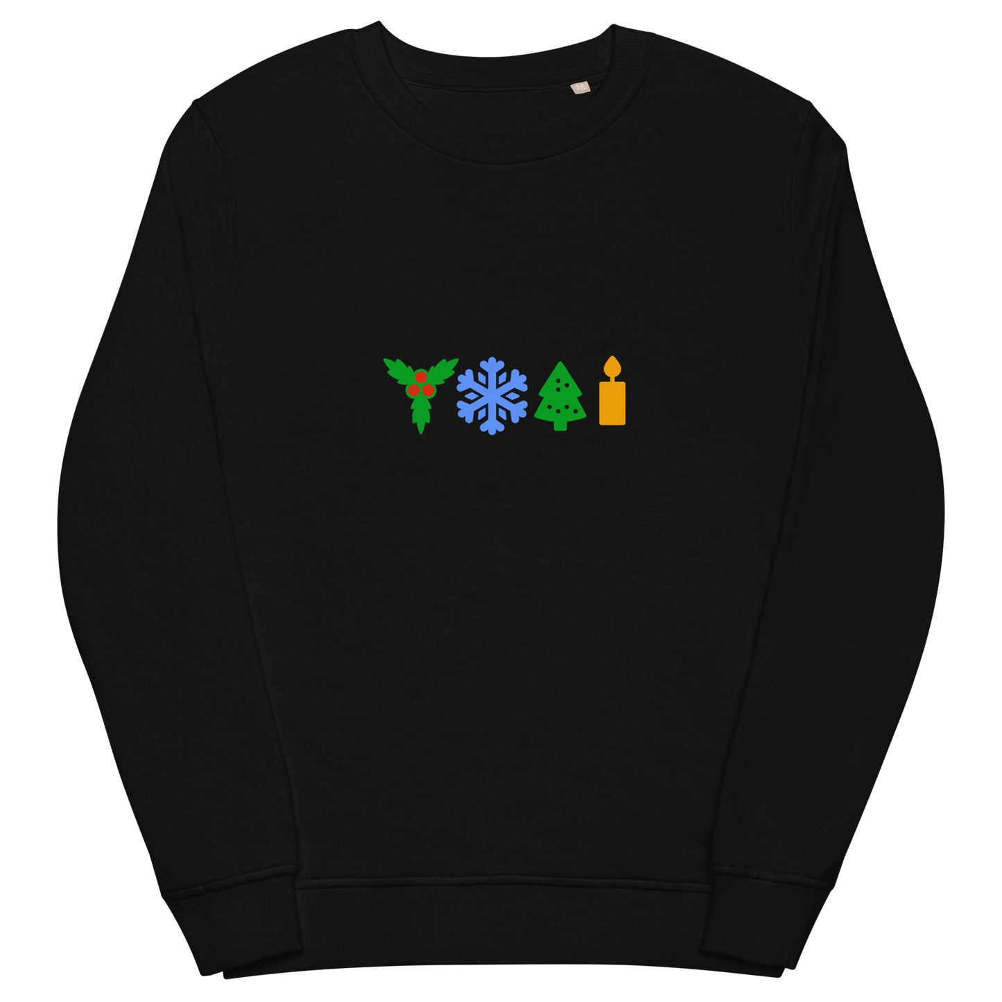 Festive organic sweatshirt in colors / Unisex