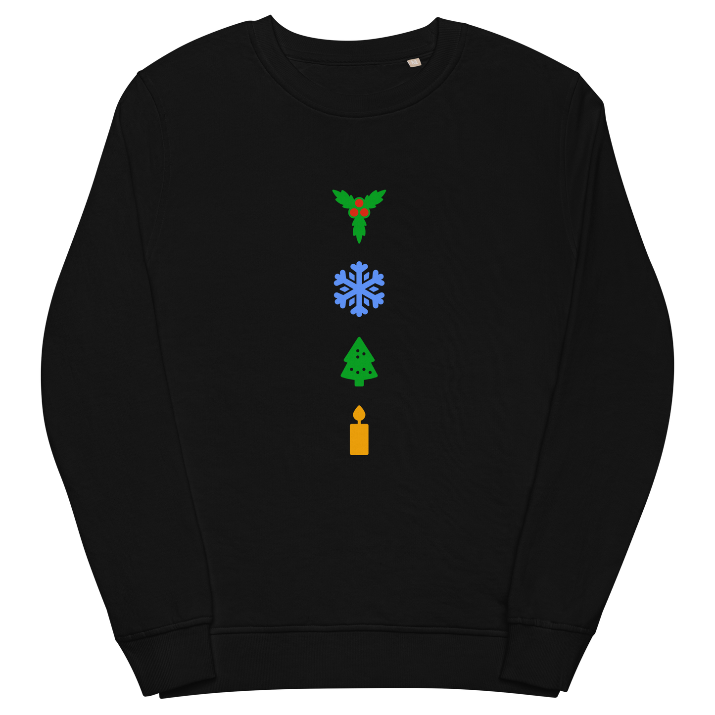 Festive organic sweatshirt in colors / Unisex