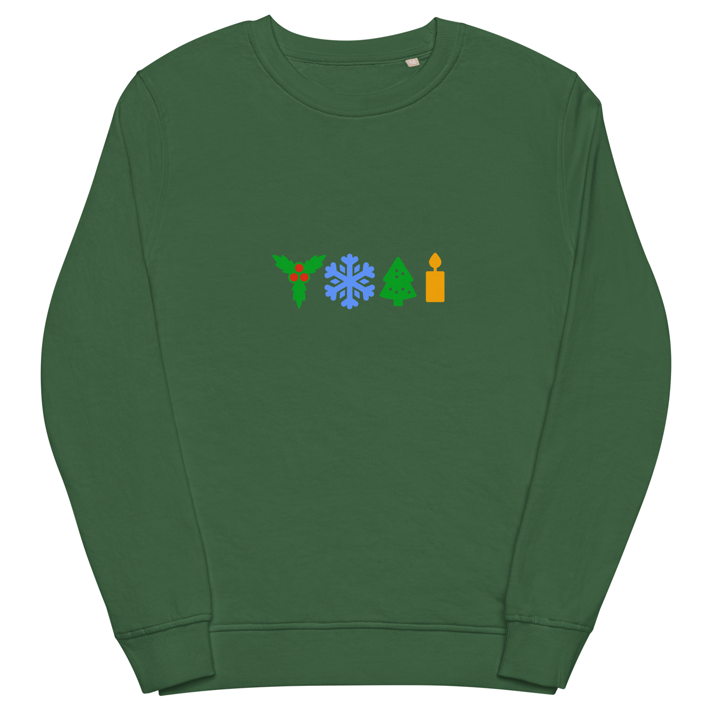 Festive organic sweatshirt in colors / Unisex