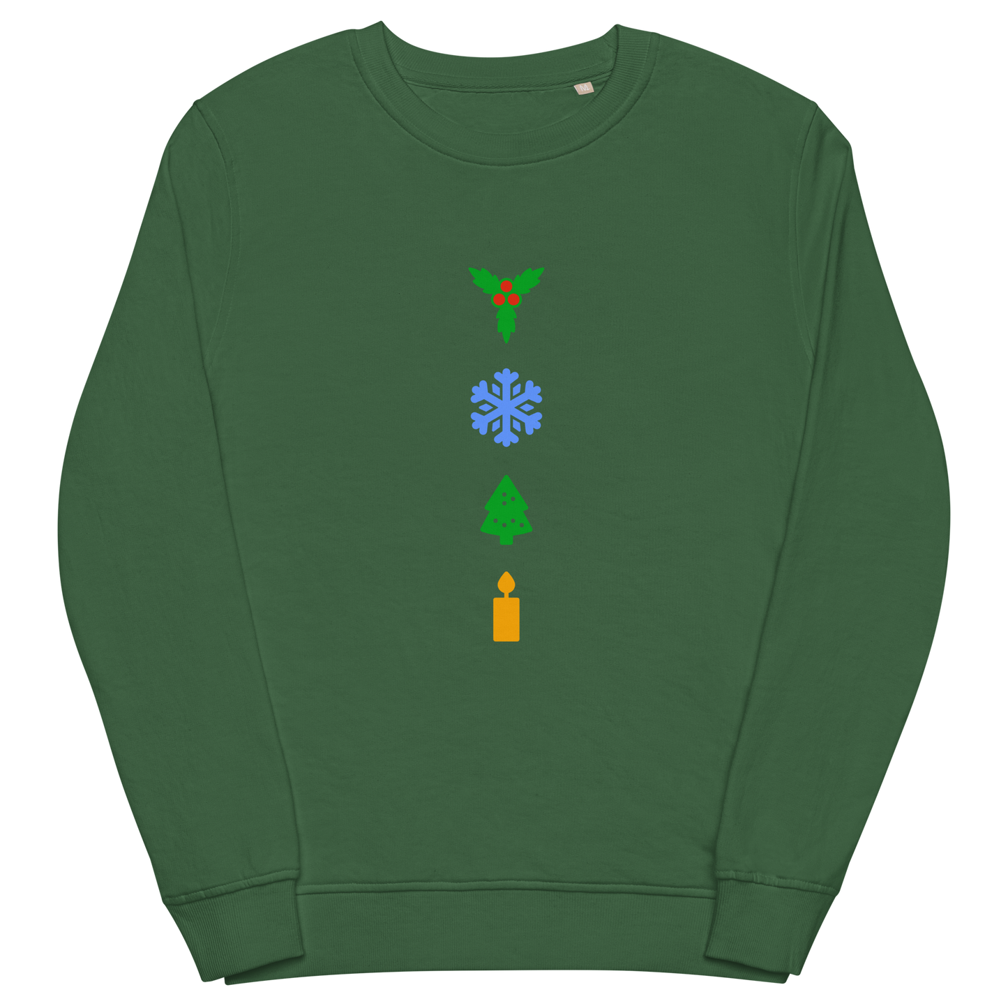 Festive organic sweatshirt in colors / Unisex