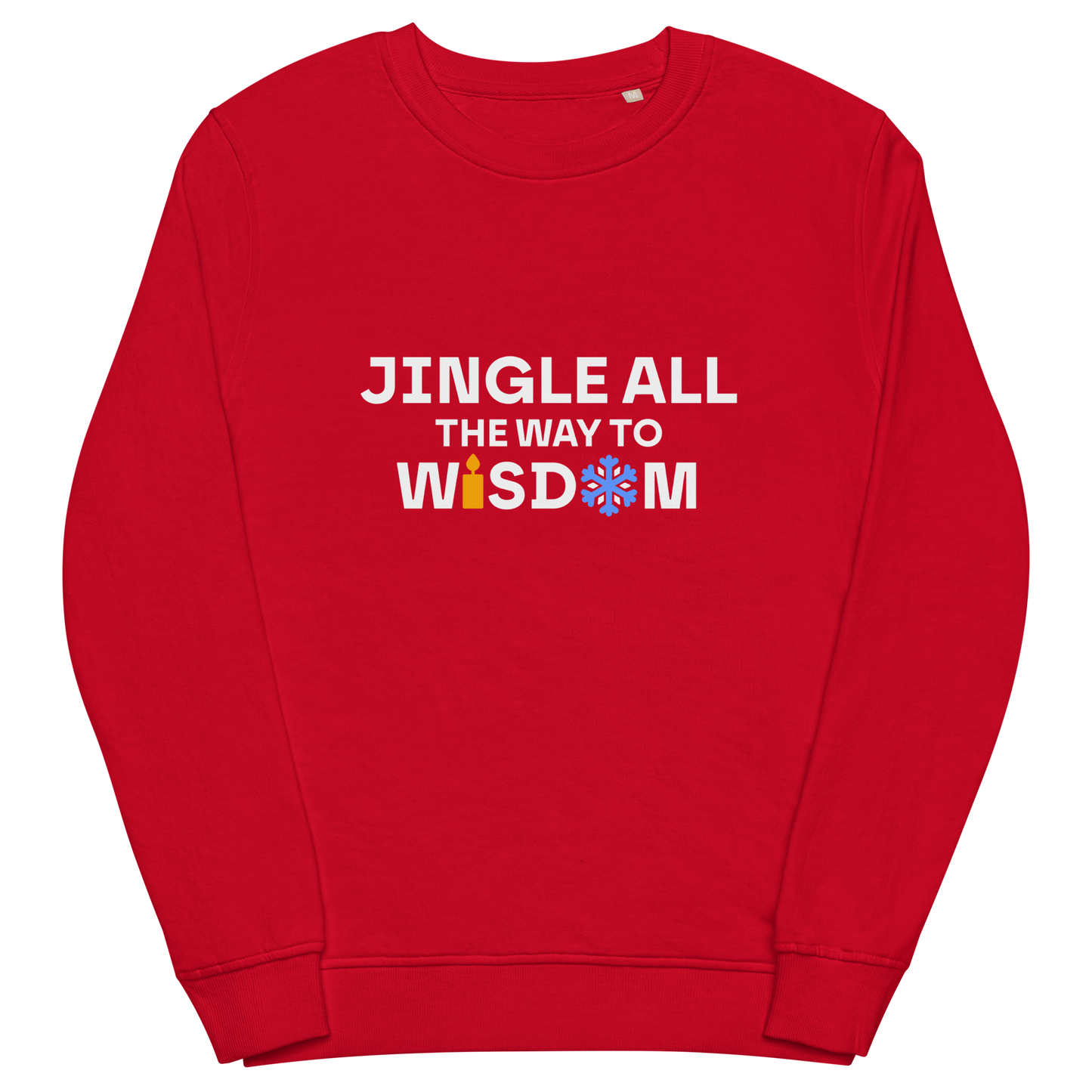 Organic sweatshirt in colors - Wisdom / Unisex