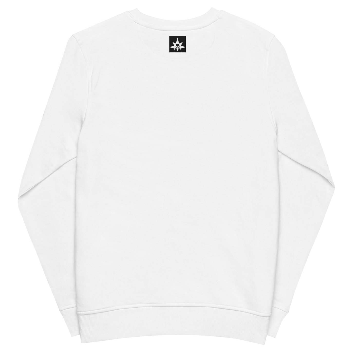 White organic sweatshirt - Mistletoe / Unisex