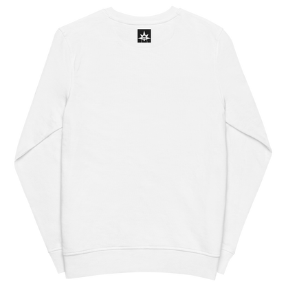 White organic sweatshirt - Mistletoe / Unisex