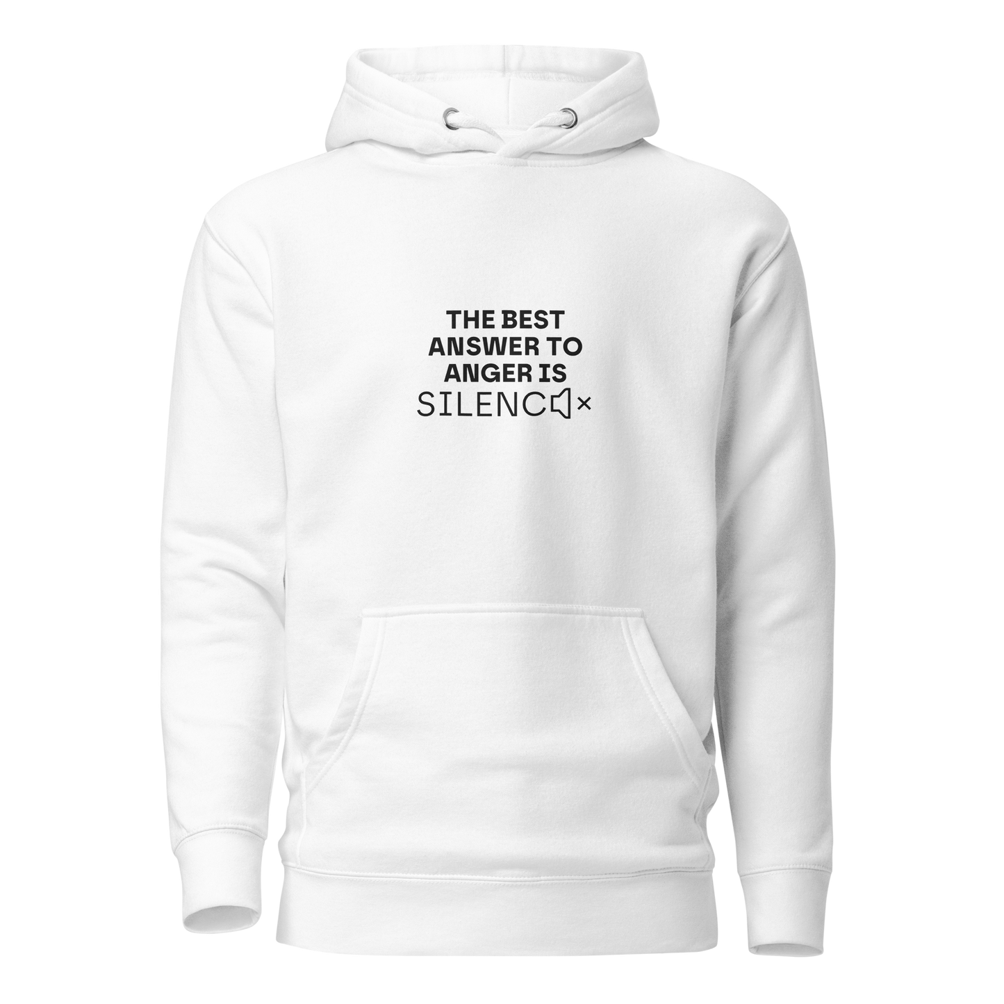 HOODIE / WHITE / ANSWER / UNISEX