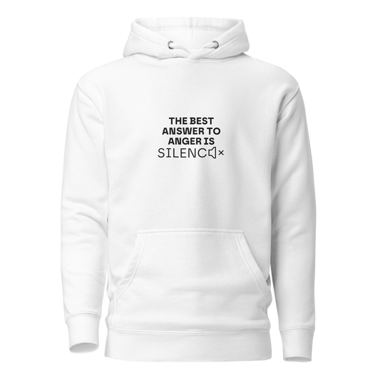 HOODIE / WHITE / ANSWER / UNISEX