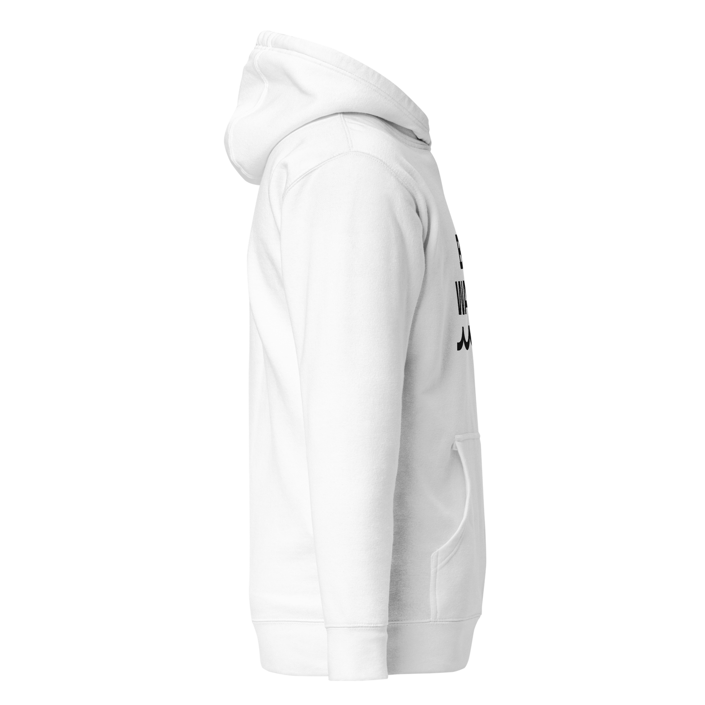 PREMIUM HOODIE / WHITE / BE WATER / UNISEX